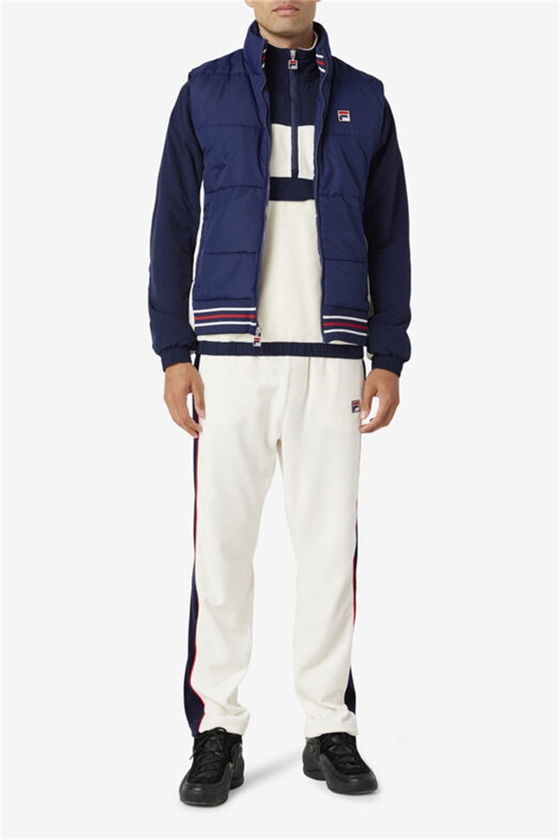 Navy Men's Fila Matias Vest | Saudi Arabia-568013