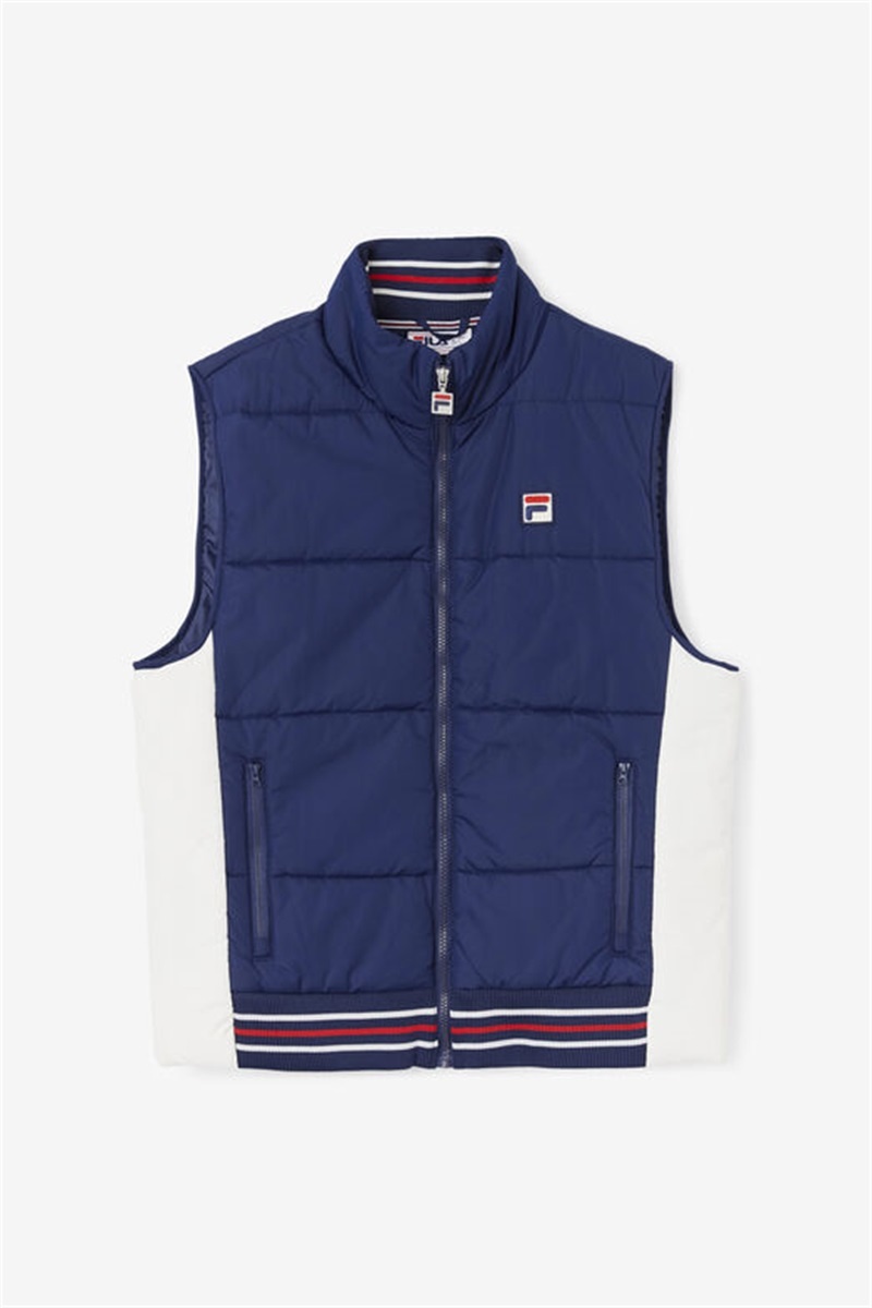 Navy Men\'s Fila Matias Vest | Saudi Arabia-568013