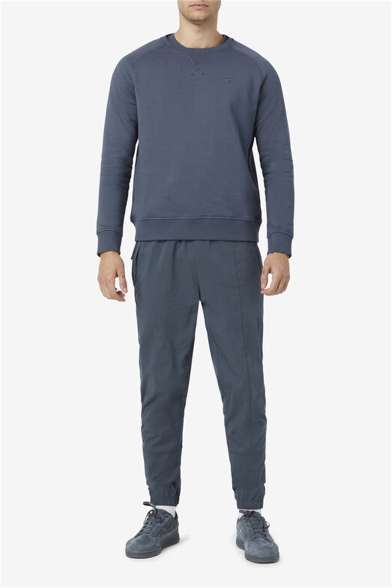Navy Men's Fila Nova Joggers | Saudi Arabia-127986