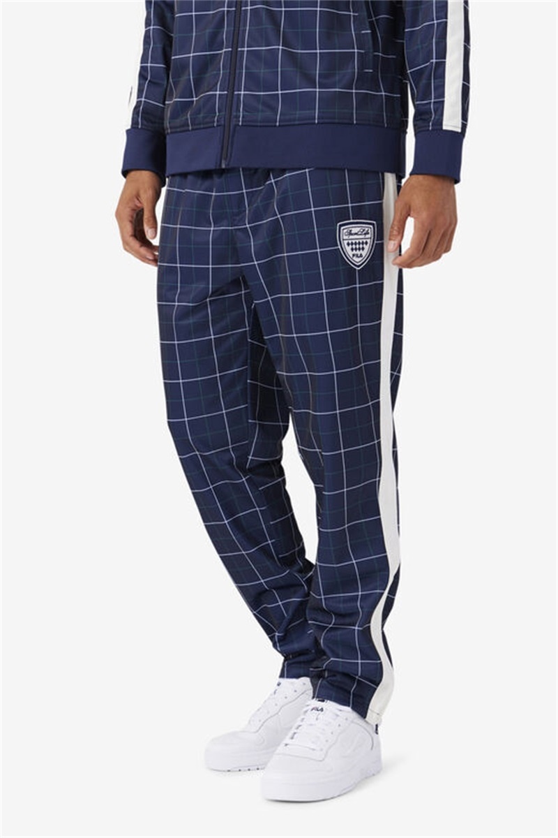 Navy Men's Fila Oshan Track Pants | Saudi Arabia-049671