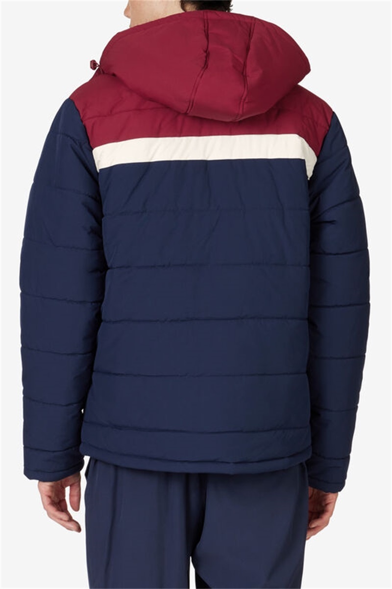 Navy Men's Fila Premium Heavyweight Puffers | Saudi Arabia-849625