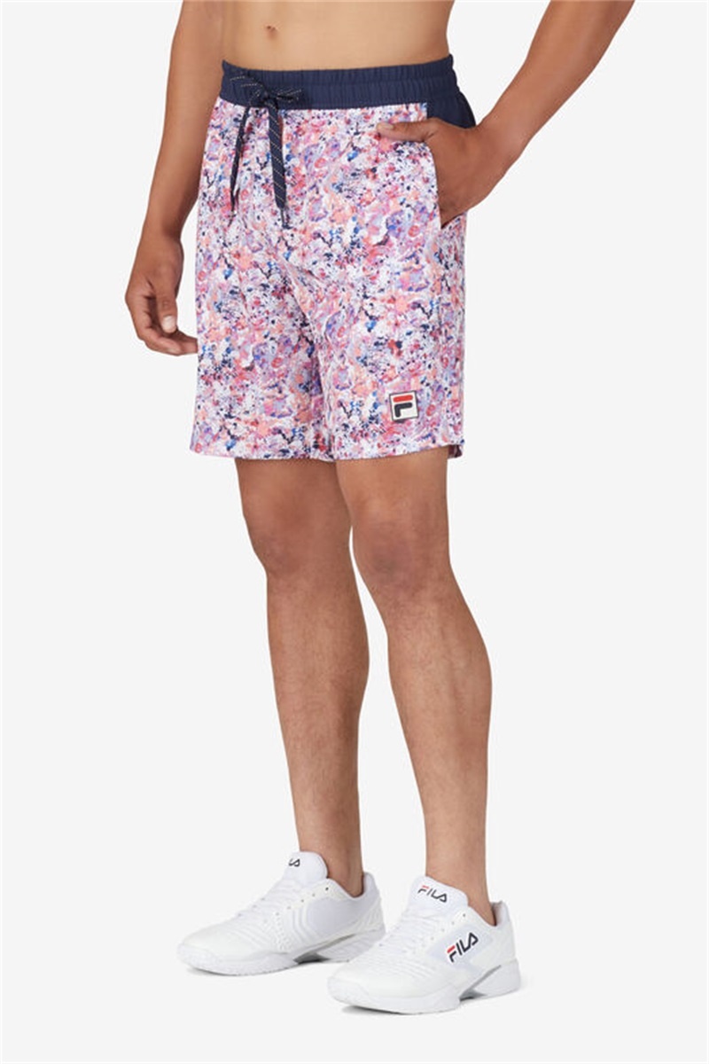 Navy Men's Fila Solar Power Woven Shorts | Saudi Arabia-318764