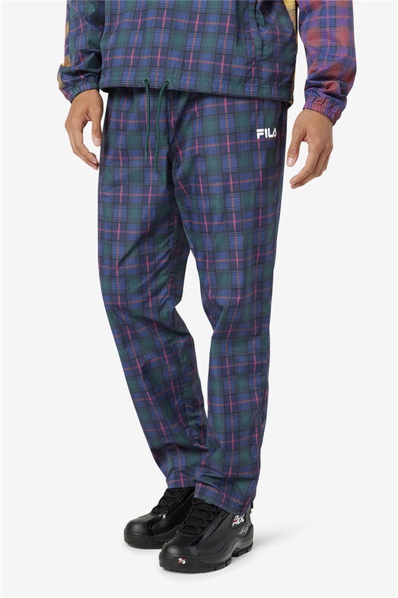 Navy Men's Fila Tyah Wind Pants | Saudi Arabia-046537