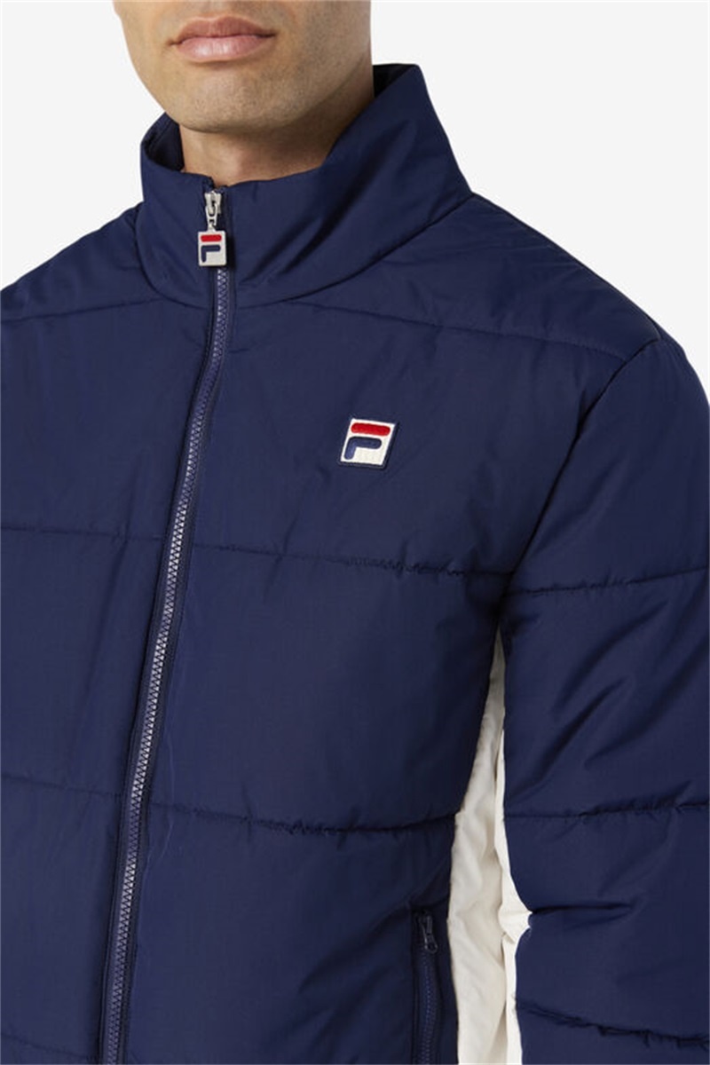 Navy Men's Fila Watson Puffer Jacket | Saudi Arabia-710954