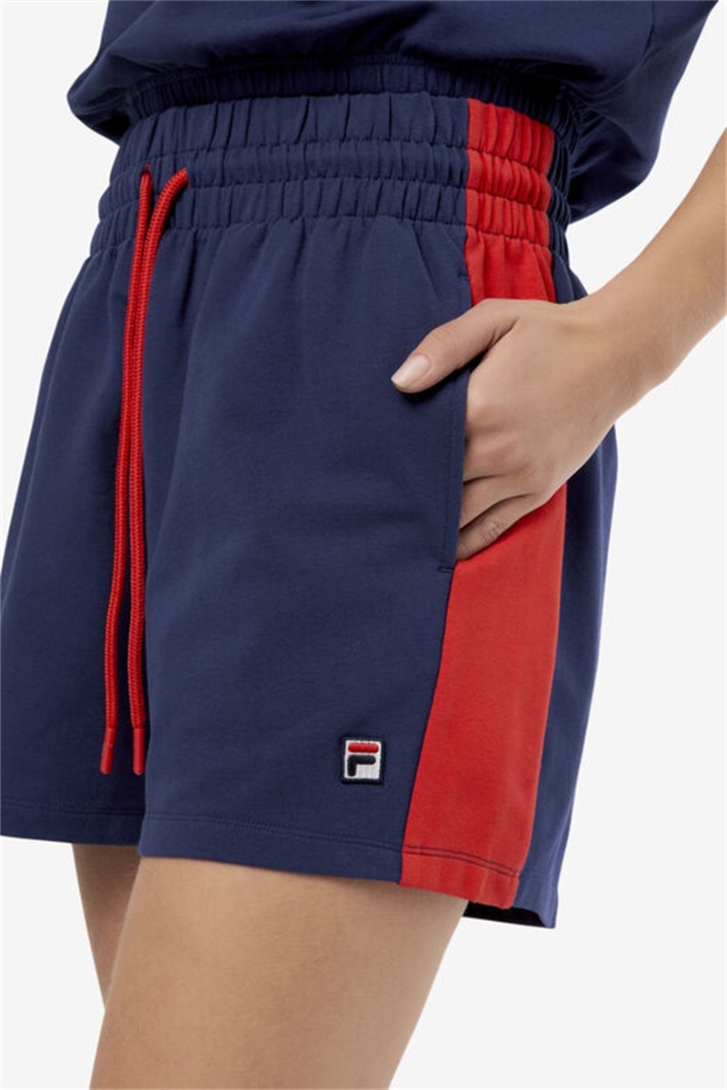 Navy Women's Fila Alivia Shorts | Saudi Arabia-521840