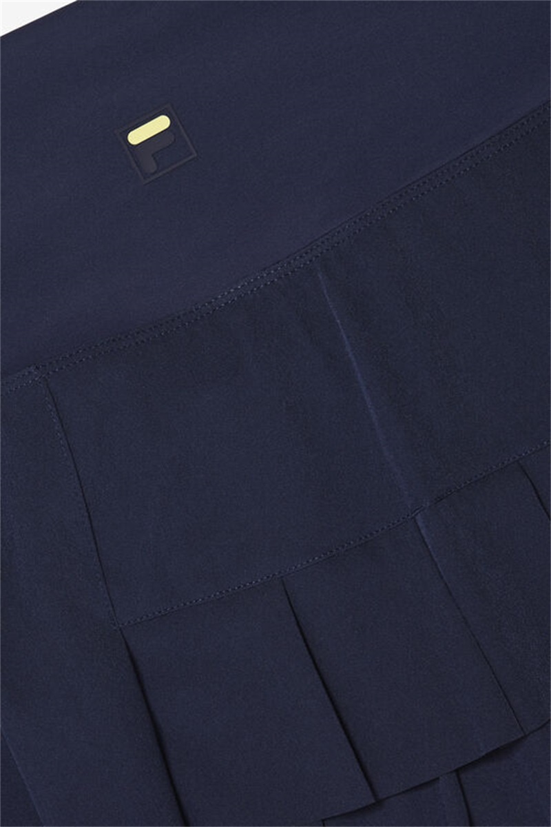 Navy Women's Fila Alley Pleated Skirts | Saudi Arabia-340678