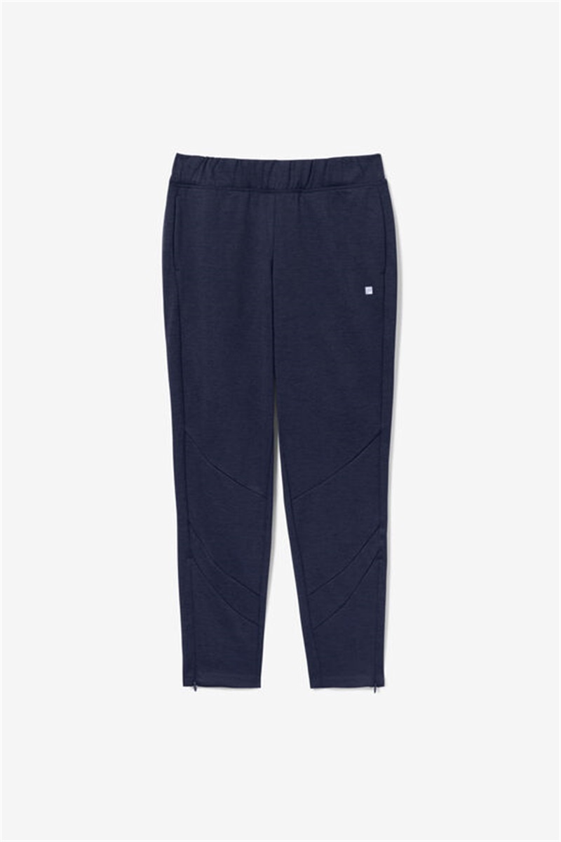 Navy Women\'s Fila Back Spin Track Pants | Saudi Arabia-457108