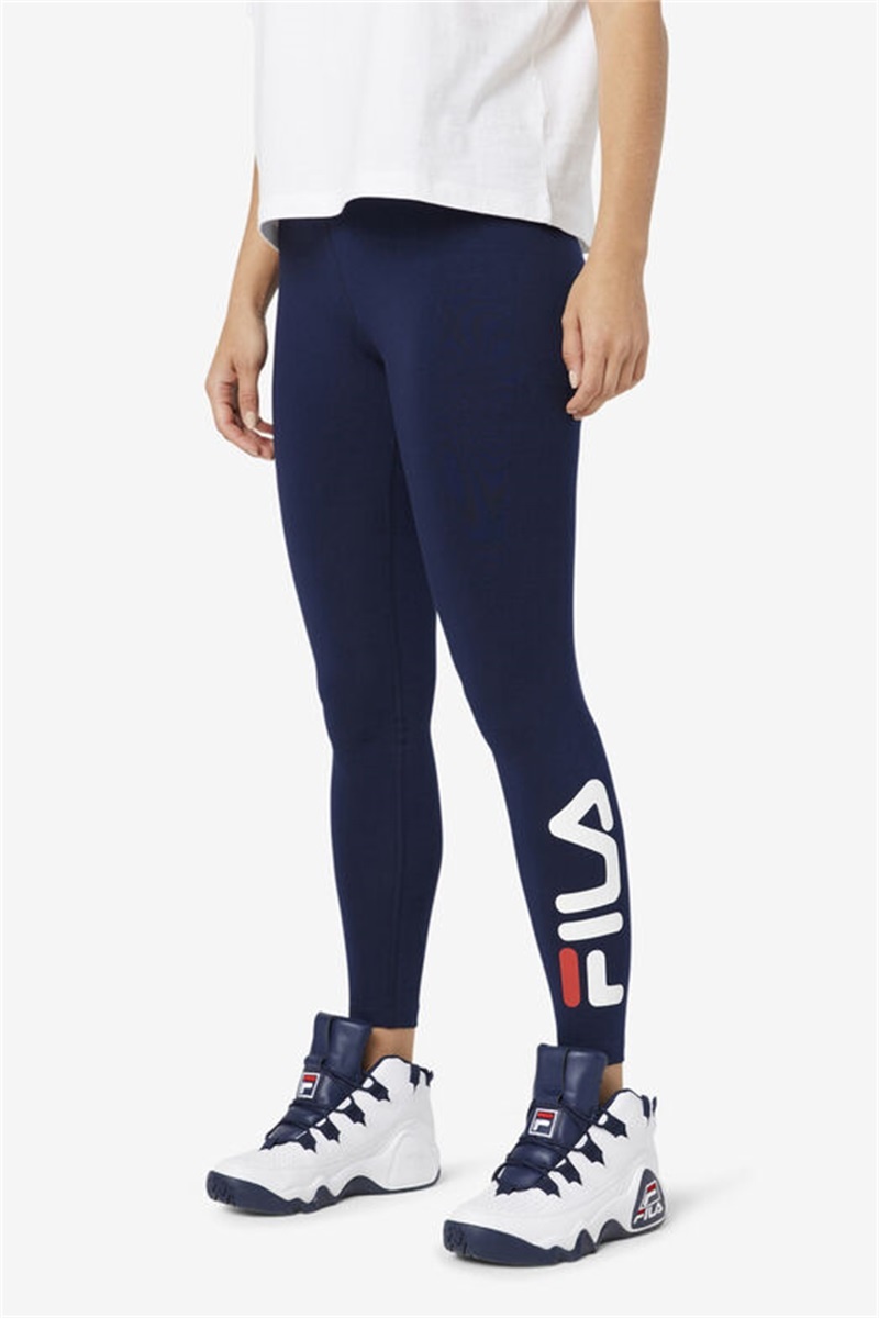 Navy Women's Fila Elora Leggings | Saudi Arabia-578294