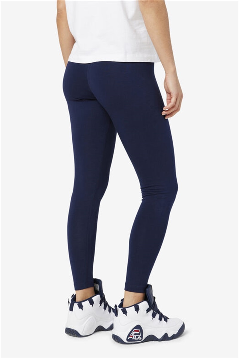 Navy Women's Fila Elora Leggings | Saudi Arabia-578294