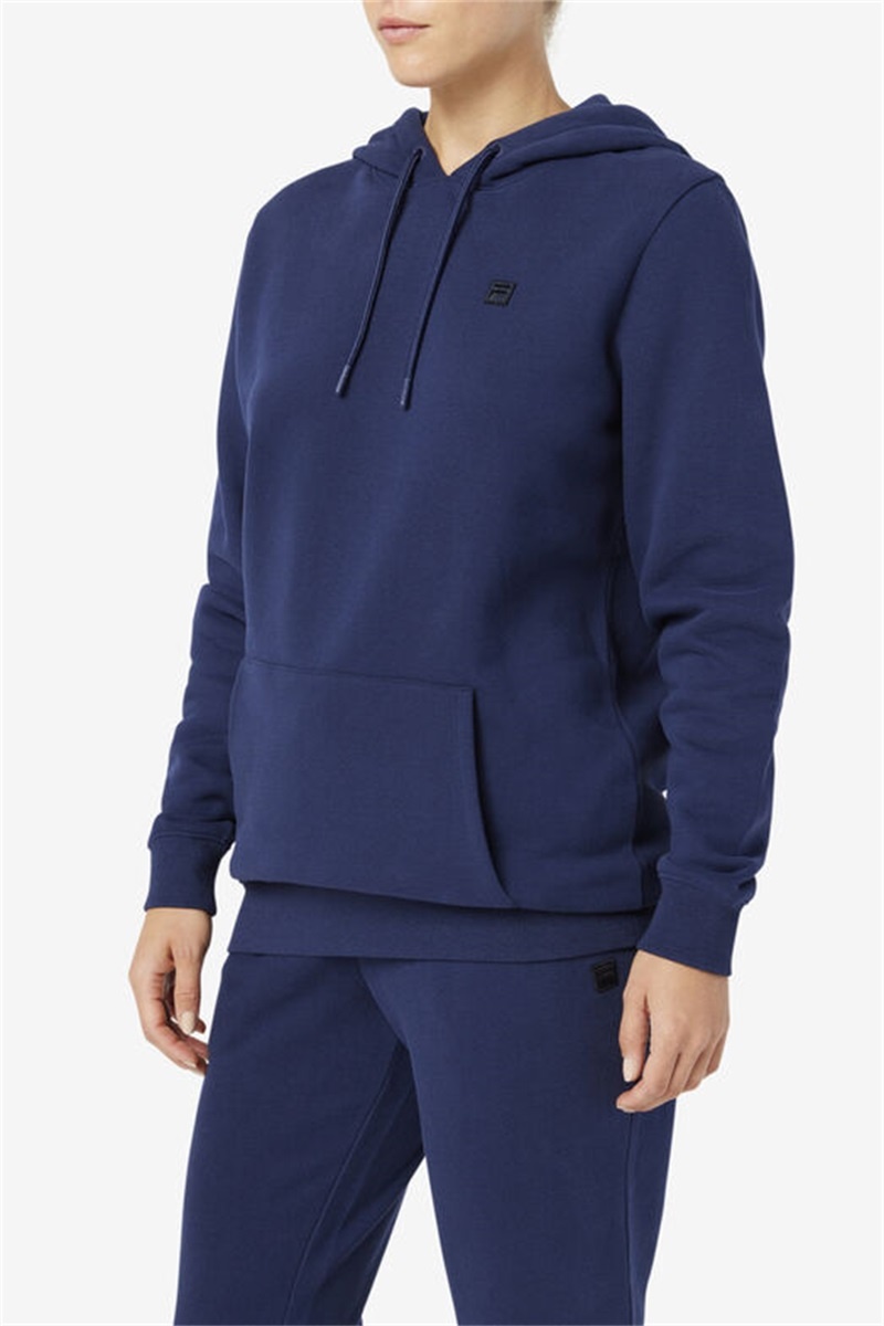 Navy Women's Fila Lylah Hoodie | Saudi Arabia-837940