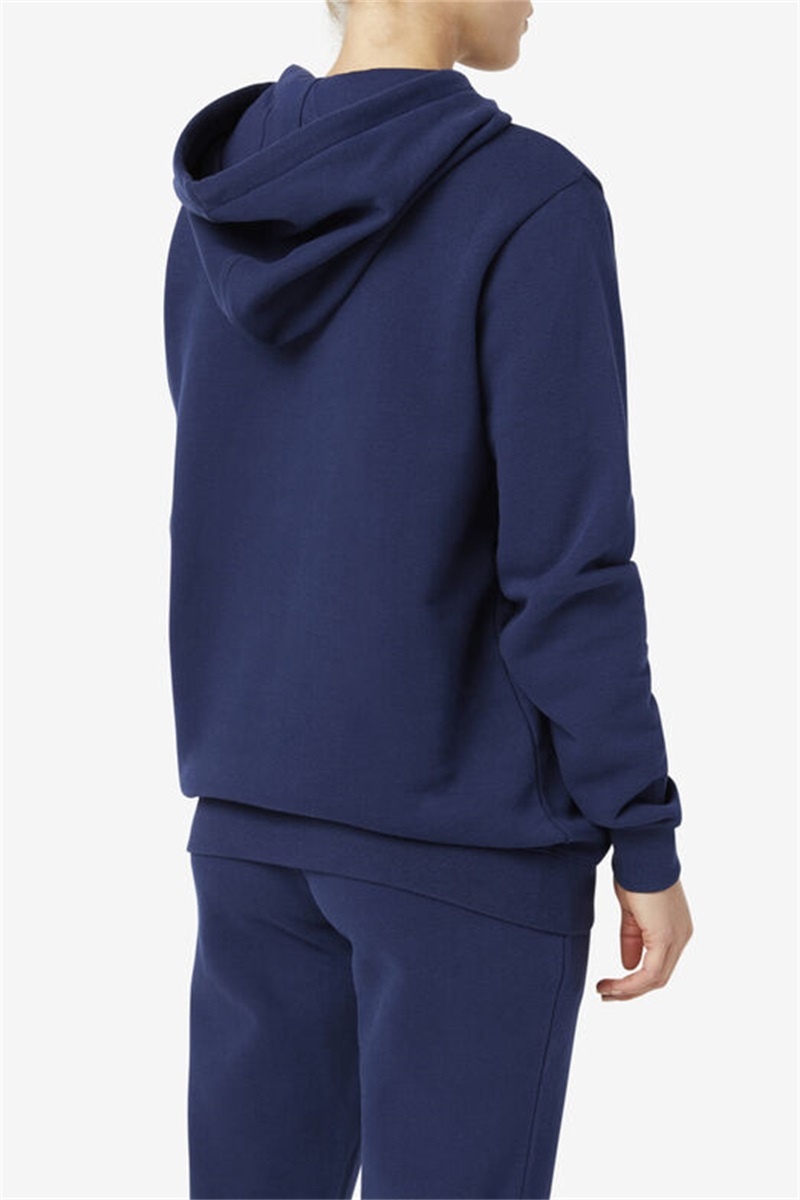 Navy Women's Fila Lylah Hoodie | Saudi Arabia-837940