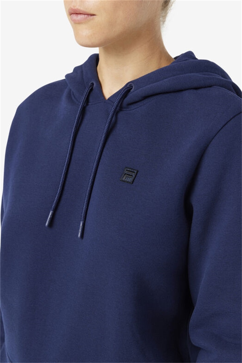 Navy Women's Fila Lylah Hoodie | Saudi Arabia-837940