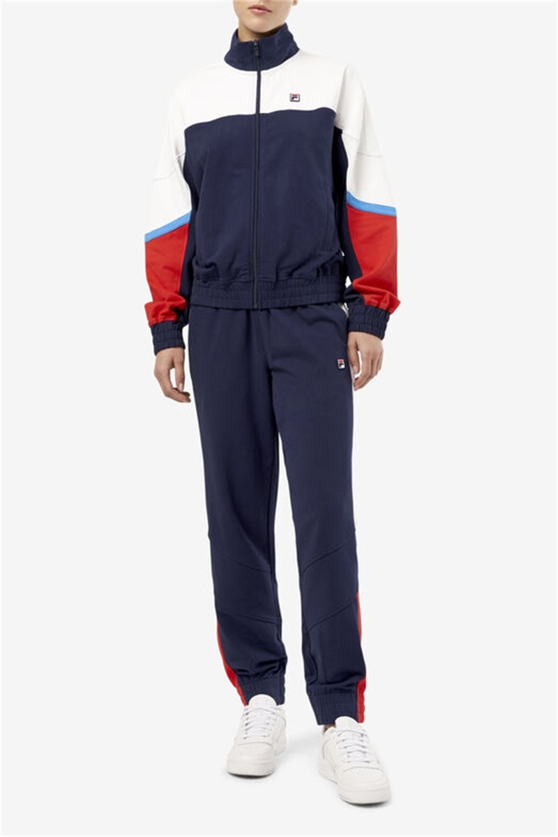 Navy Women's Fila Makayla Joggers | Saudi Arabia-587091