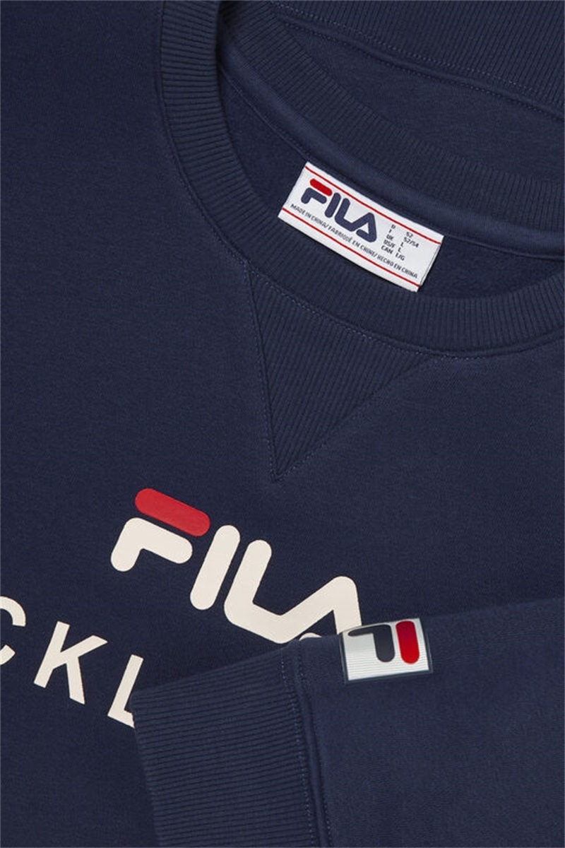 Navy Women's Fila Pickleball Crewneck Sweatshirts | Saudi Arabia-813045