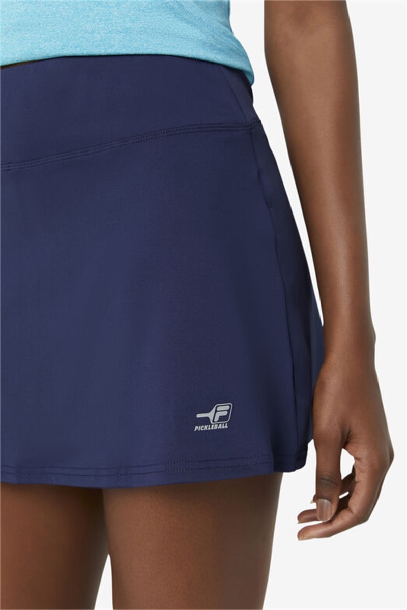 Navy Women's Fila Pickleball Flounce Skirts | Saudi Arabia-340295