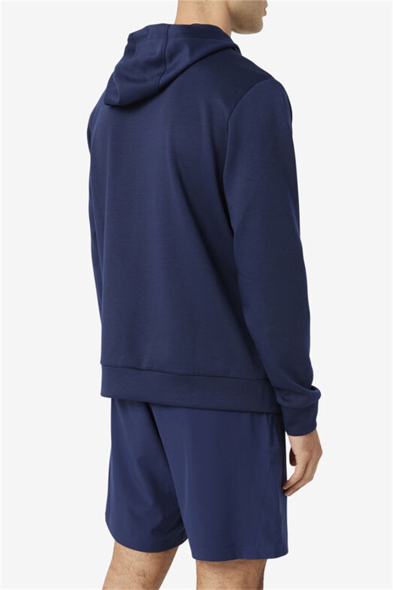 Navy / Black Men's Fila Aadheen Hoodie | Saudi Arabia-065792