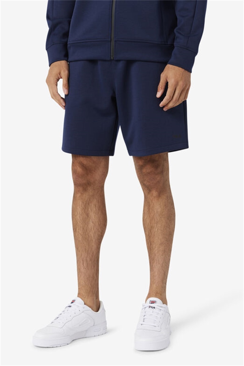 Navy / Black Men's Fila Balban Shorts | Saudi Arabia-439801