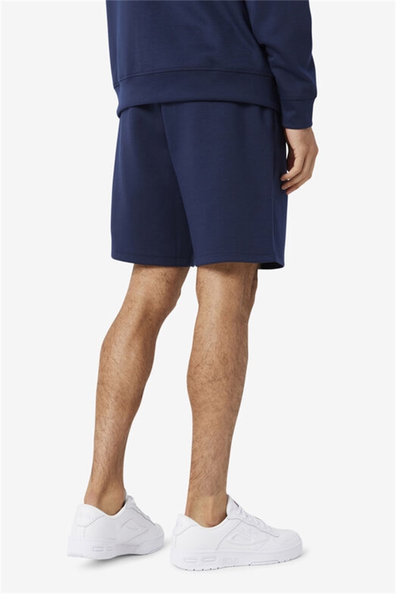 Navy / Black Men's Fila Balban Shorts | Saudi Arabia-439801