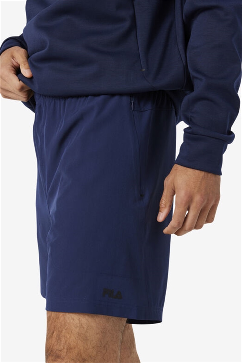 Navy / Black Men's Fila Finula Shorts | Saudi Arabia-907413