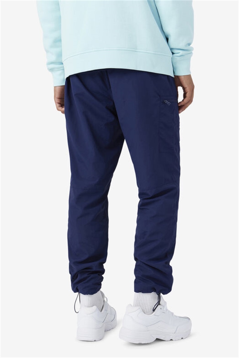 Navy / Black Men's Fila Savi Cargo Pants | Saudi Arabia-286750