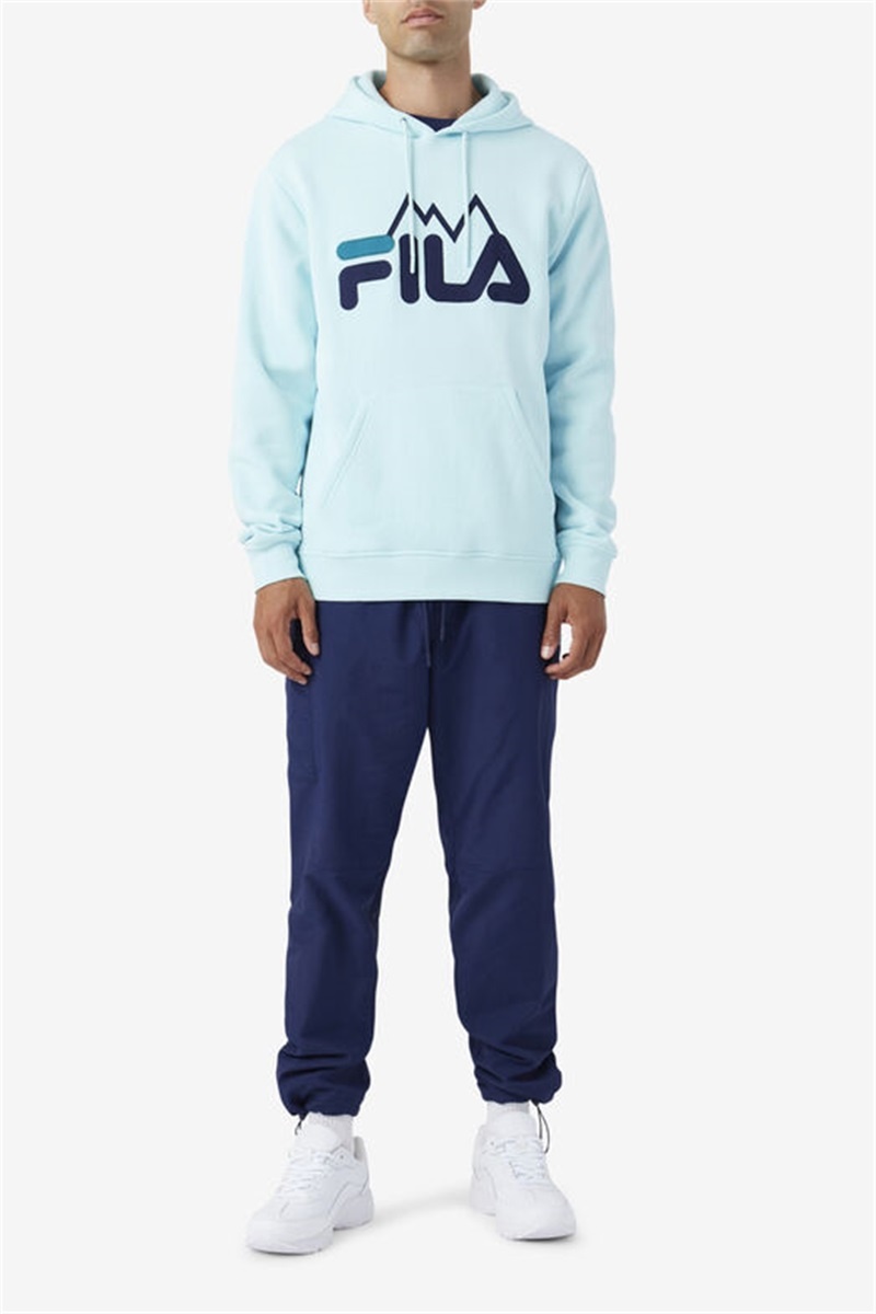 Navy / Black Men's Fila Savi Cargo Pants | Saudi Arabia-286750