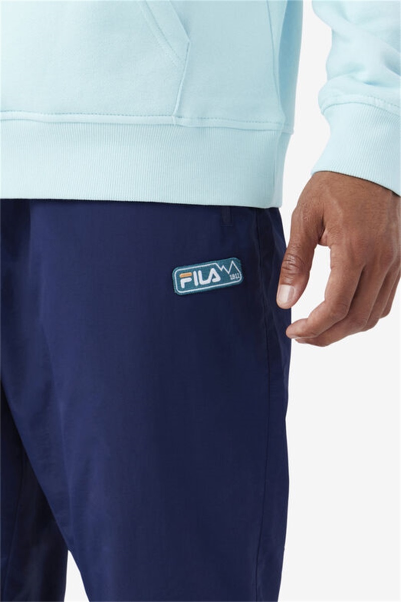 Navy / Black Men's Fila Savi Cargo Pants | Saudi Arabia-286750