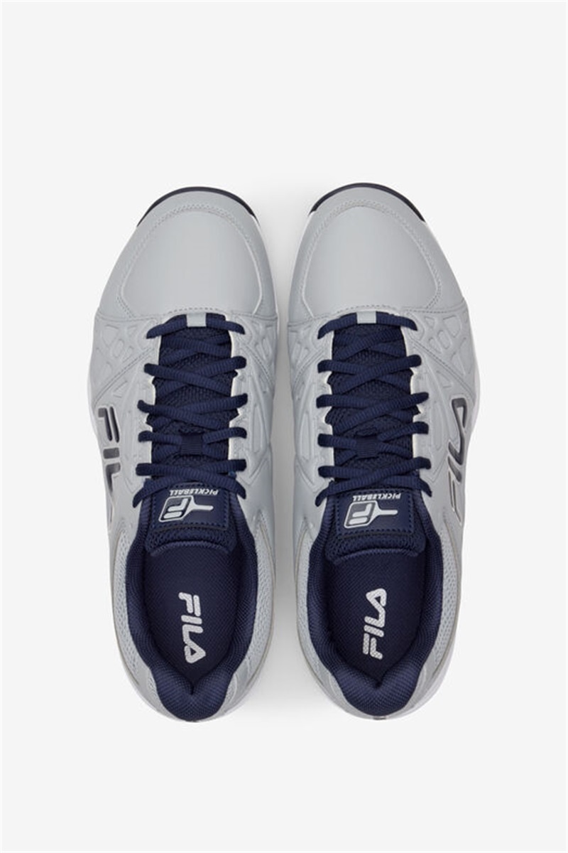 Navy / Metal Silver Men's Fila Double Bounce 3 Pickleball Shoes | Saudi Arabia-364789