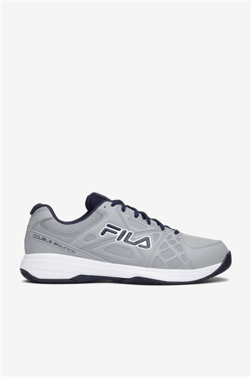 Navy / Metal Silver Men\'s Fila Double Bounce 3 Pickleball Shoes | Saudi Arabia-364789