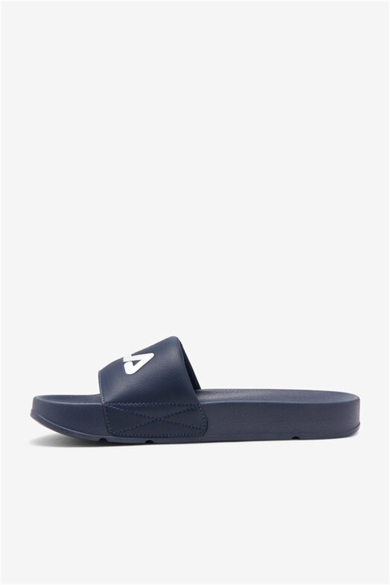 Navy / Red / White Men's Fila Drifter Slides | Saudi Arabia-058162
