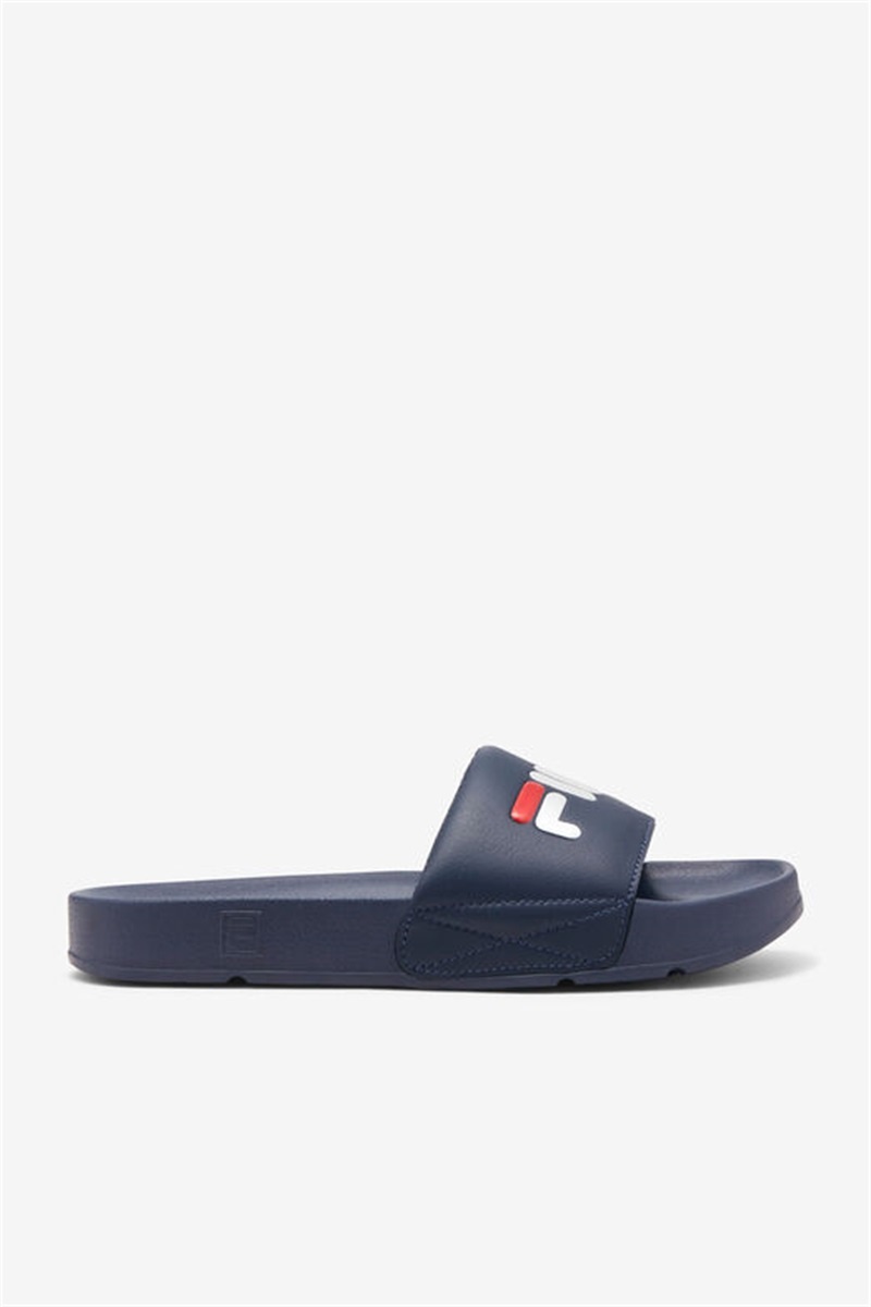 Navy / Red / White Men\'s Fila Drifter Slides | Saudi Arabia-058162