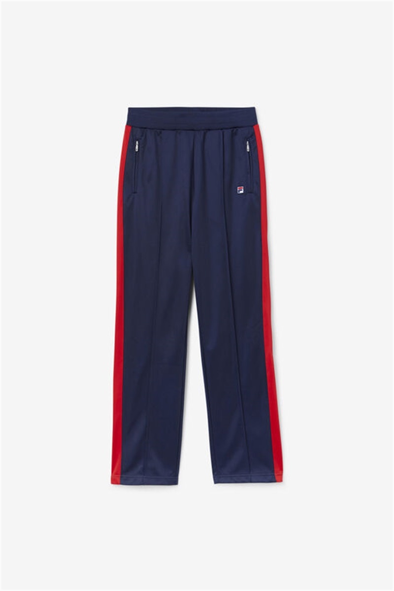 Navy / Red / White Men\'s Fila Sandy Track Pants | Saudi Arabia-321946