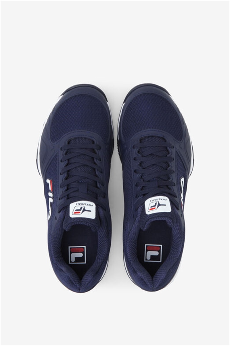 Navy / Red / White Men's Fila Volley Zone Pickleball Shoes | Saudi Arabia-974382