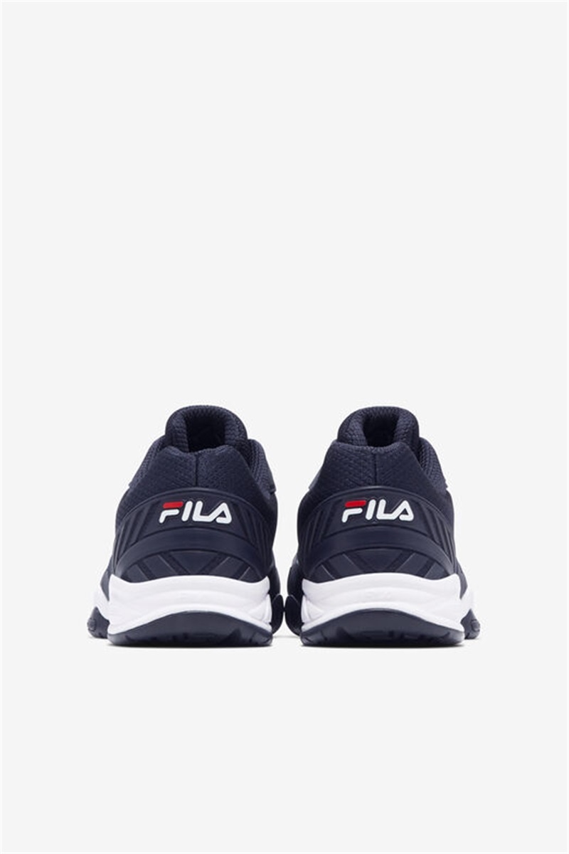 Navy / Red / White Men's Fila Volley Zone Pickleball Shoes | Saudi Arabia-974382