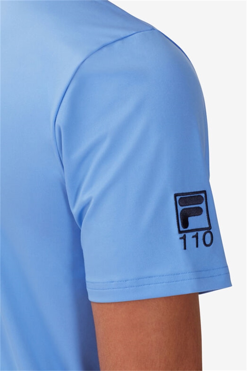Navy / White Men's Fila 110 Year Collection Crew Shirts | Saudi Arabia-648037