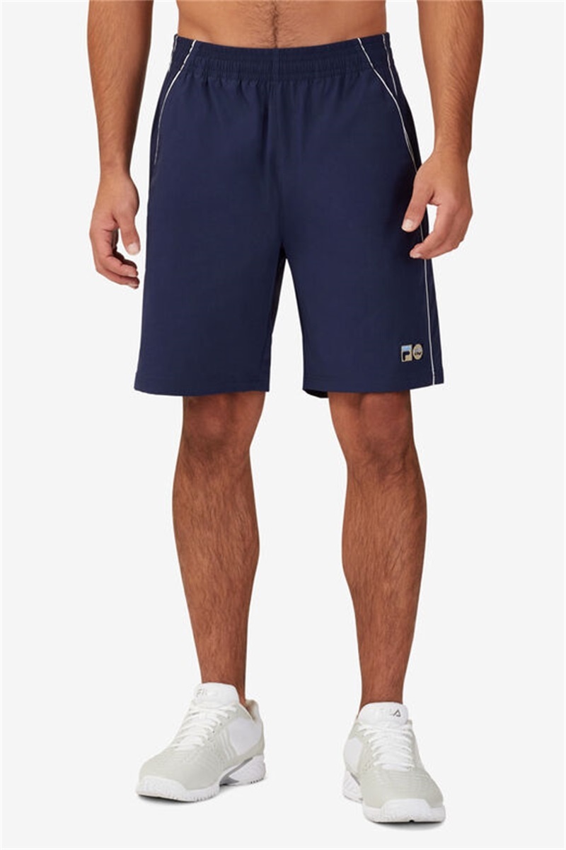 Navy / White Men's Fila 110 Year Collection Shorts | Saudi Arabia-527869
