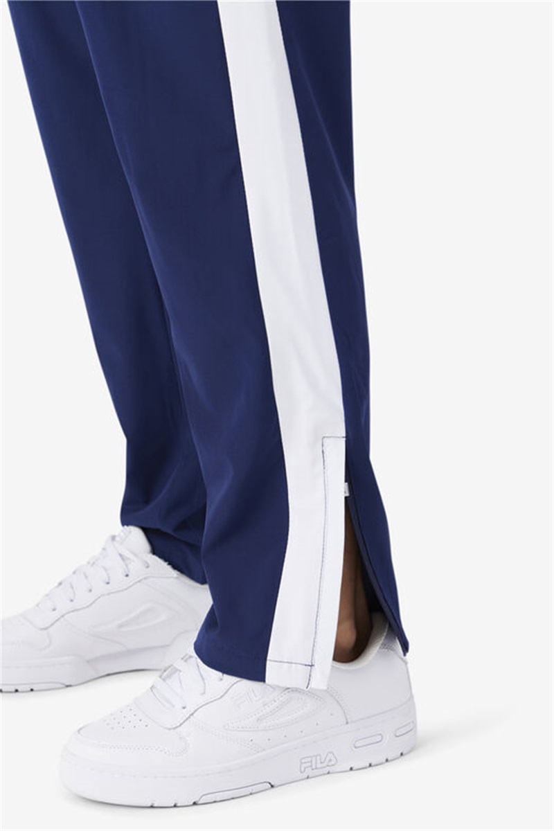 Navy / White Men's Fila Jovia Track Pants | Saudi Arabia-425301