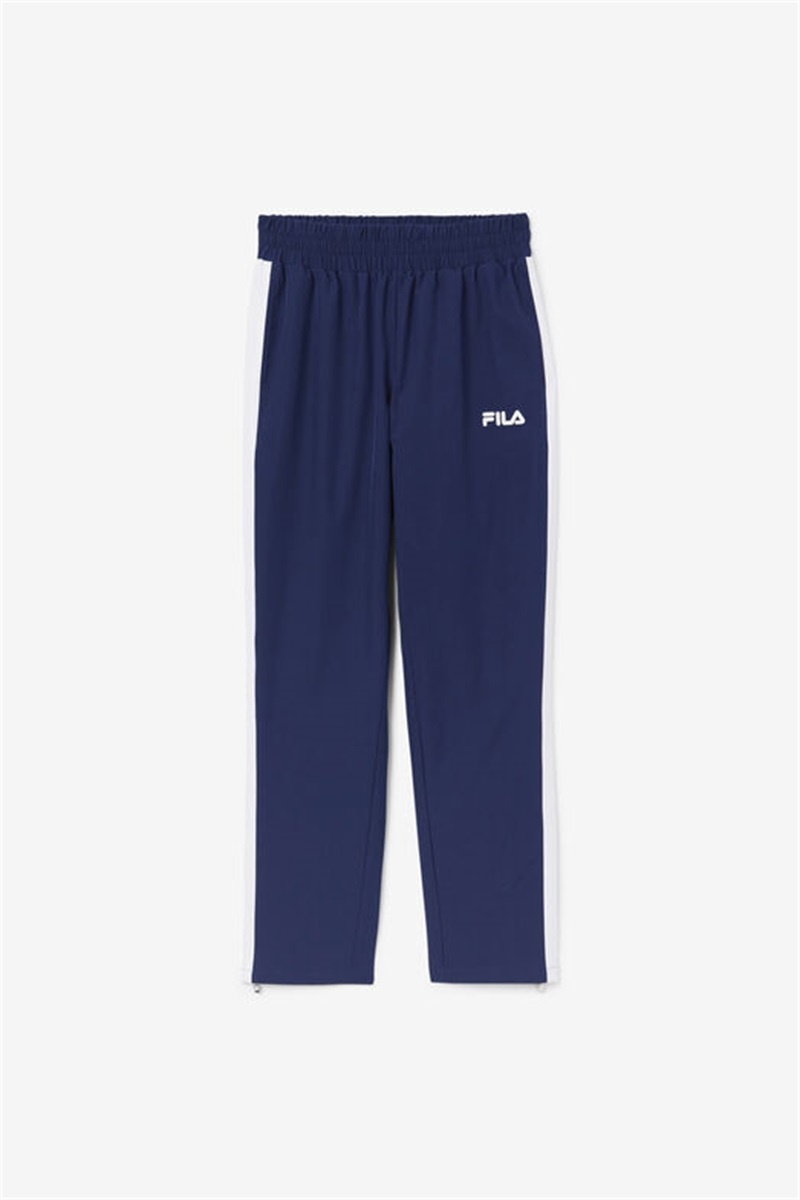 Navy / White Men\'s Fila Jovia Track Pants | Saudi Arabia-425301