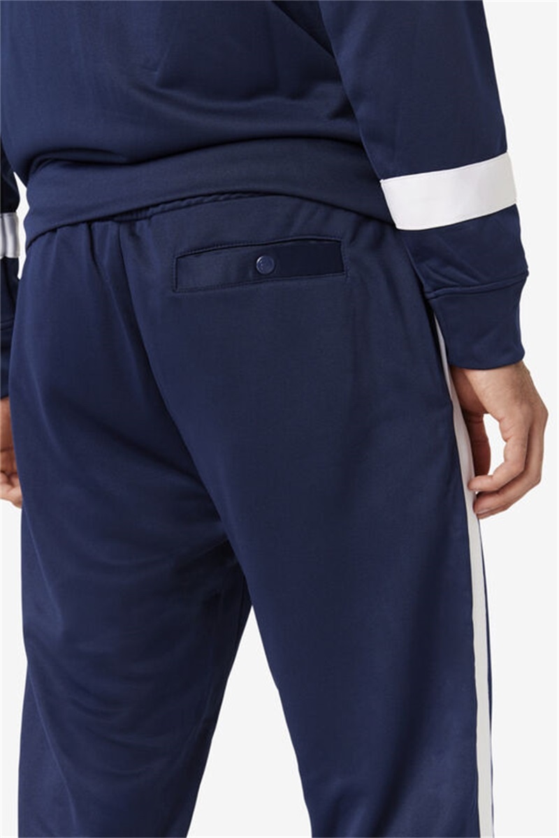 Navy / White Men's Fila Renzo Pants | Saudi Arabia-835026