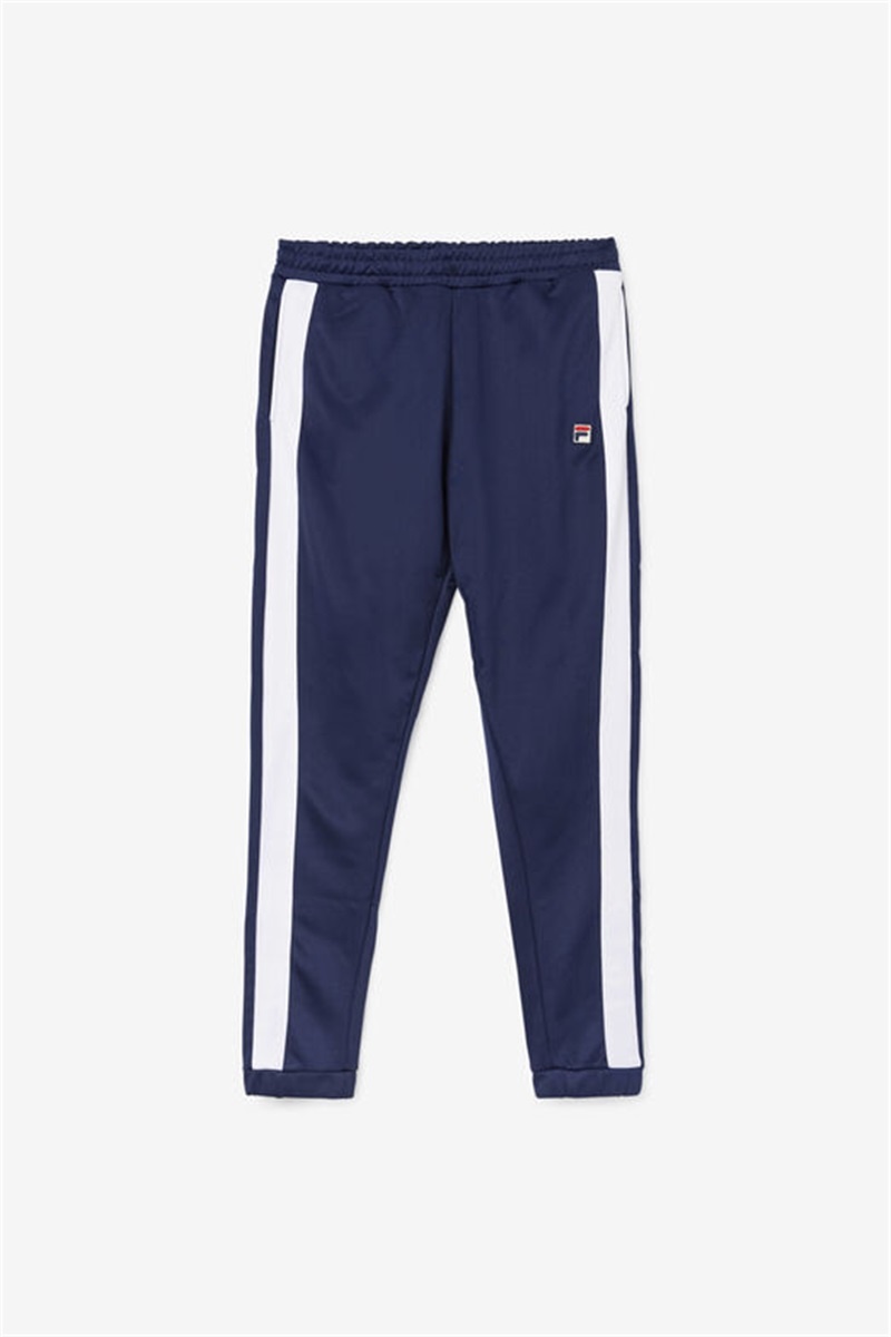 Navy / White Men\'s Fila Renzo Pants | Saudi Arabia-835026