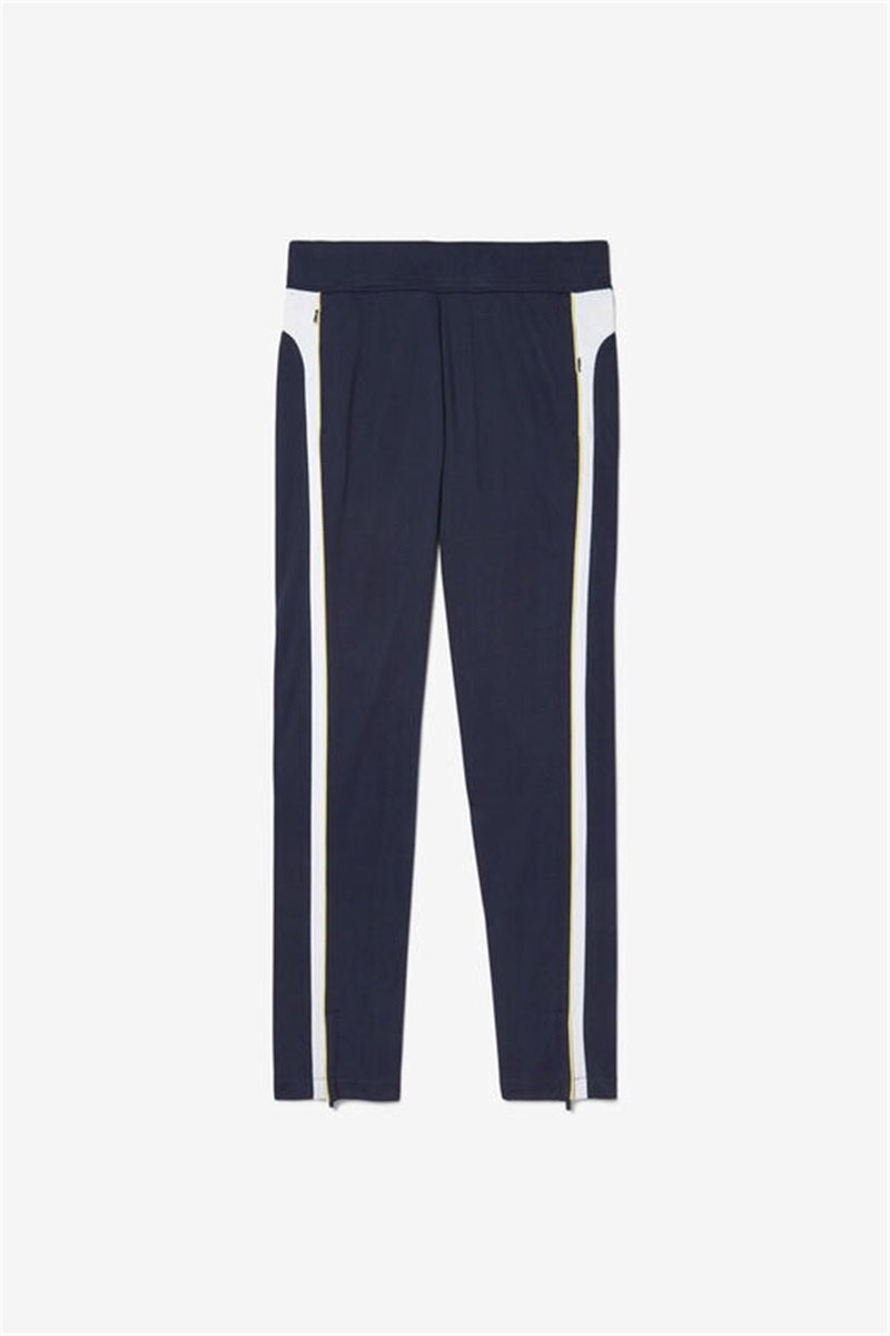 Navy / White Women\'s Fila Alley Track Pants | Saudi Arabia-431829