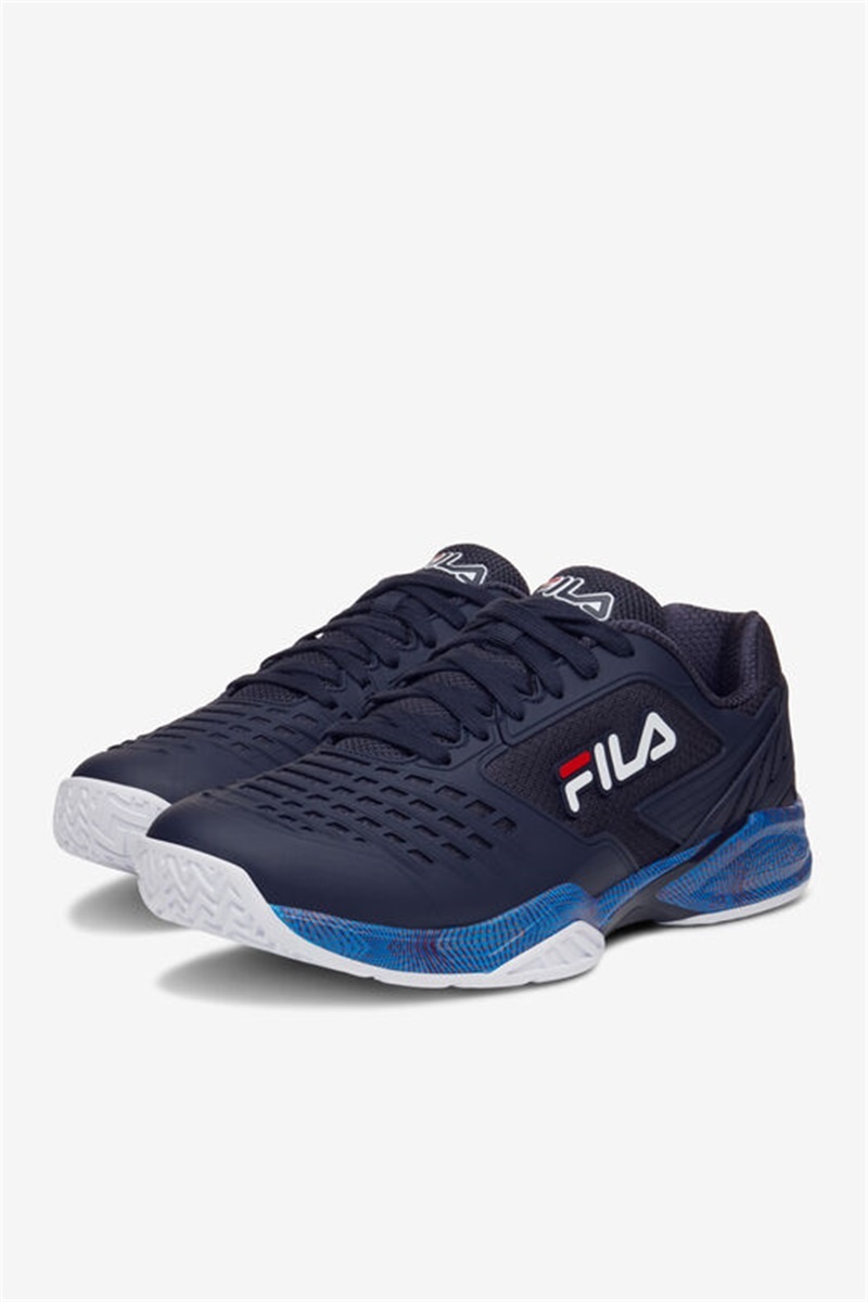 Navy / White / Pink Men's Fila Axilus 2 Energized Tennis Shoes | Saudi Arabia-948513