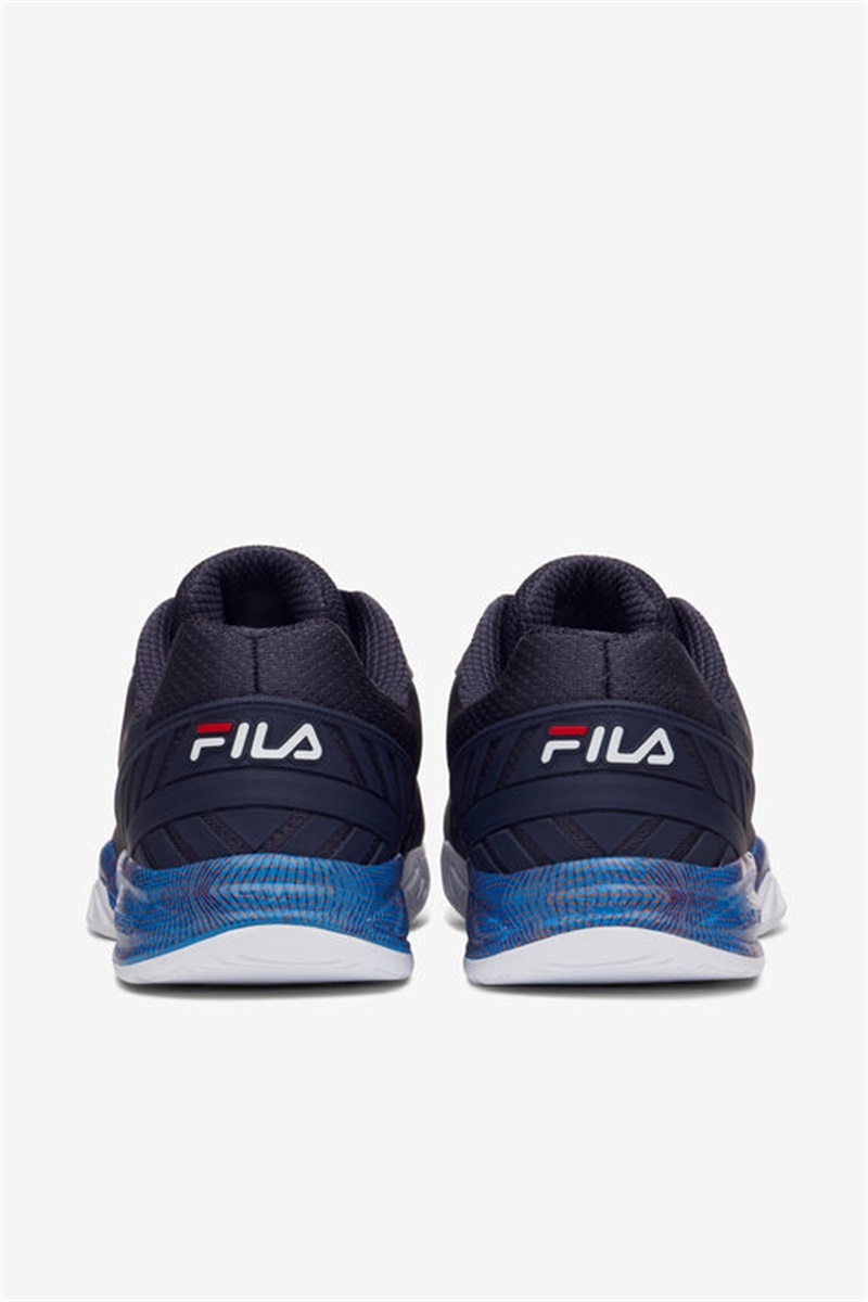 Navy / White / Pink Men's Fila Axilus 2 Energized Tennis Shoes | Saudi Arabia-948513