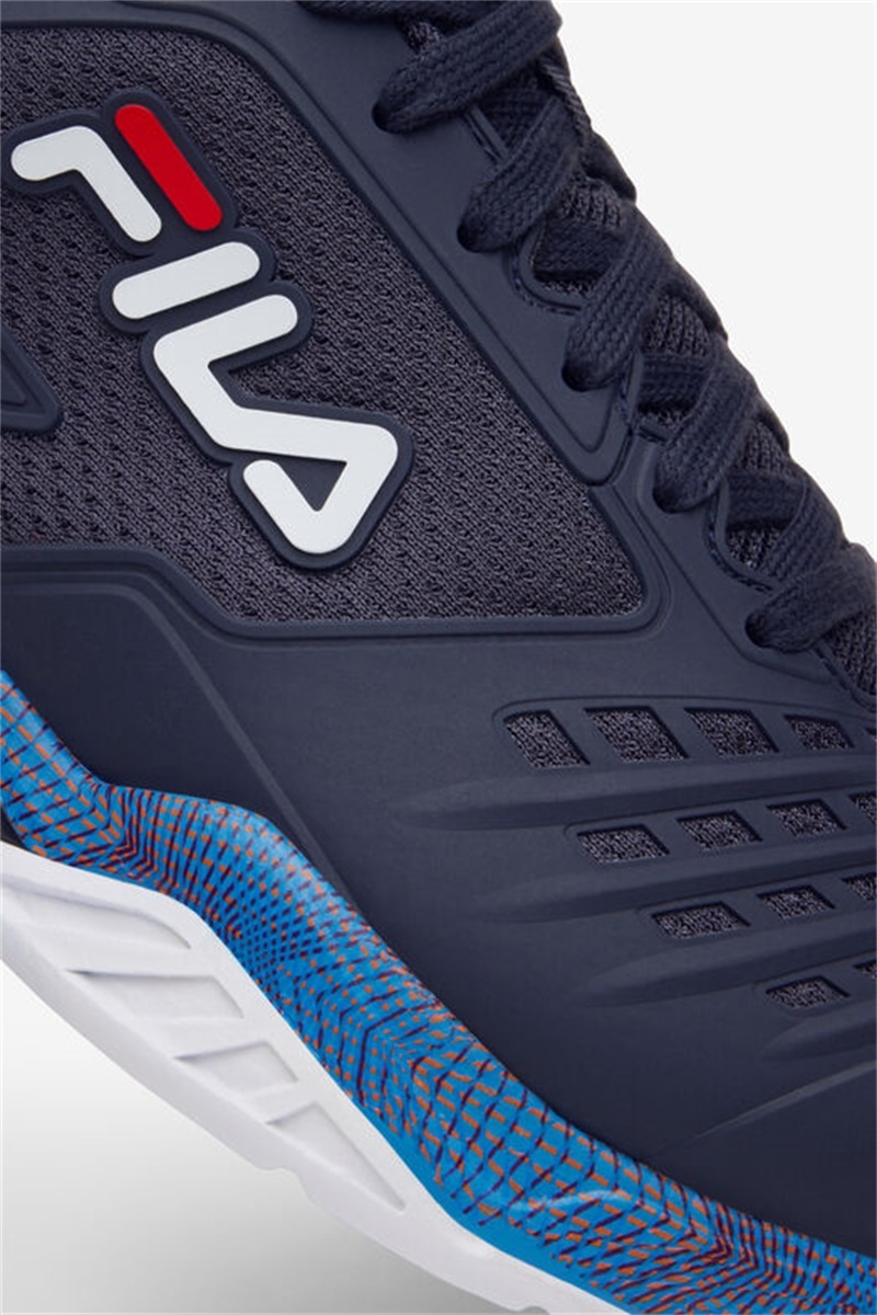 Navy / White / Pink Men's Fila Axilus 2 Energized Tennis Shoes | Saudi Arabia-948513
