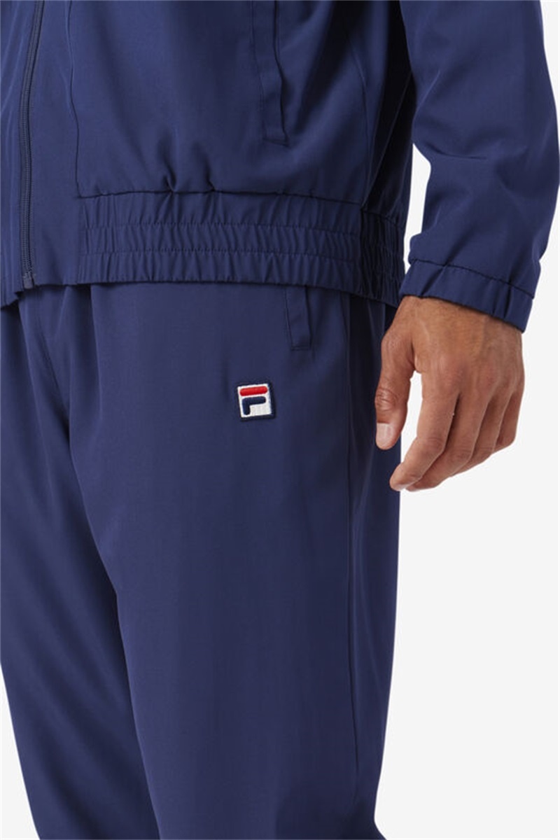 Navy / White / Red Men's Fila Amar Track Pants | Saudi Arabia-832956