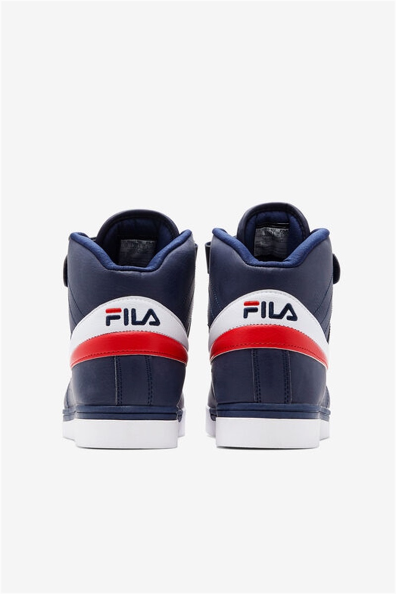 Navy / White / Red Men's Fila Vulc 13 Sneakers | Saudi Arabia-897304