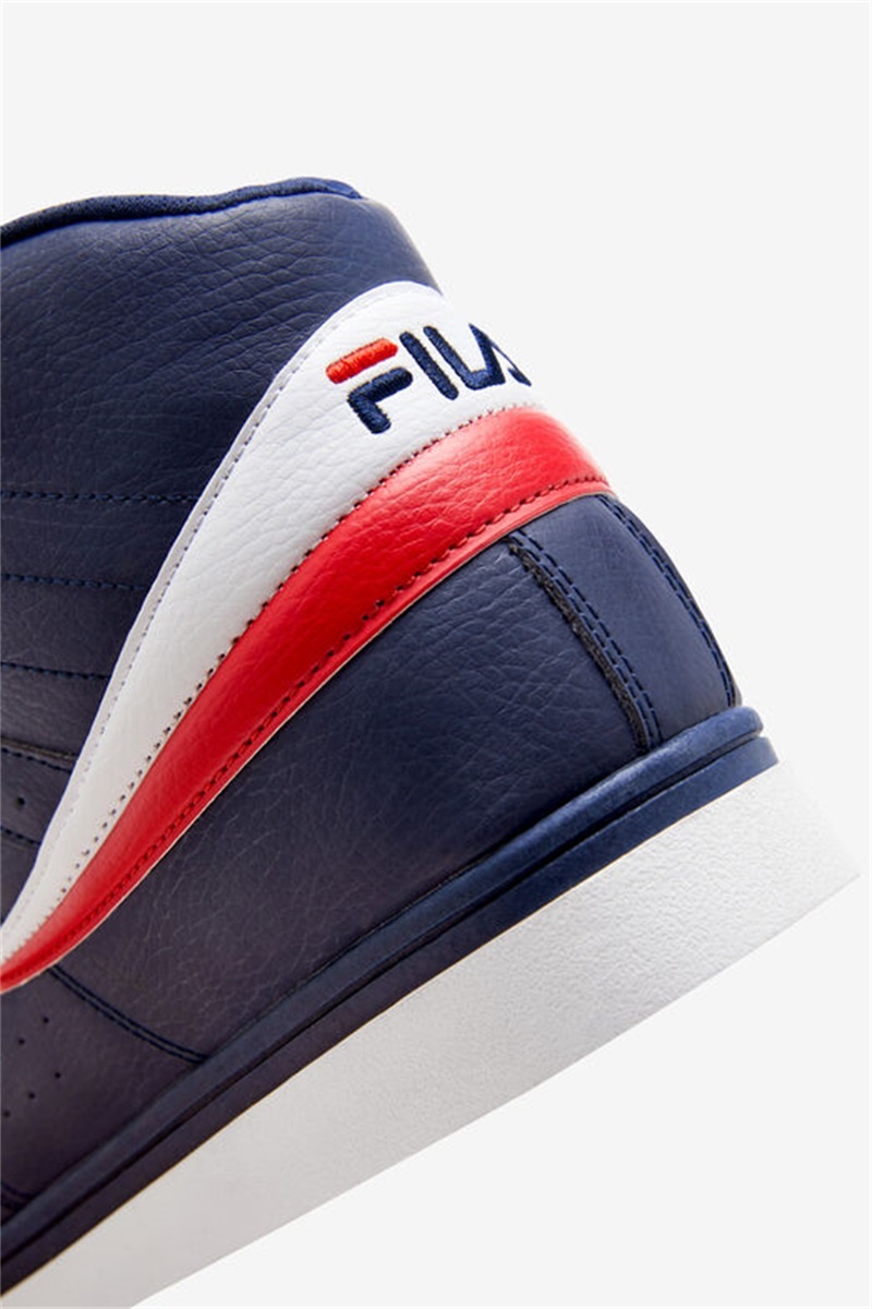 Navy / White / Red Men's Fila Vulc 13 Sneakers | Saudi Arabia-897304