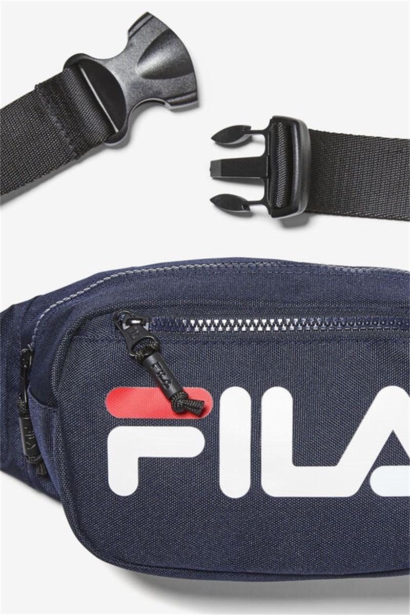 Navy / White / Red Women's Fila Henry Fanny Pack Bags | Saudi Arabia-285046