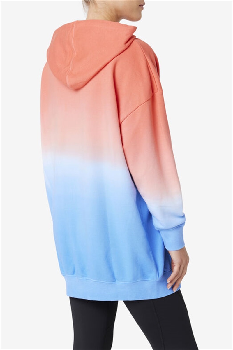 Orange Women's Fila Destiny Oversized Hoodie | Saudi Arabia-326084