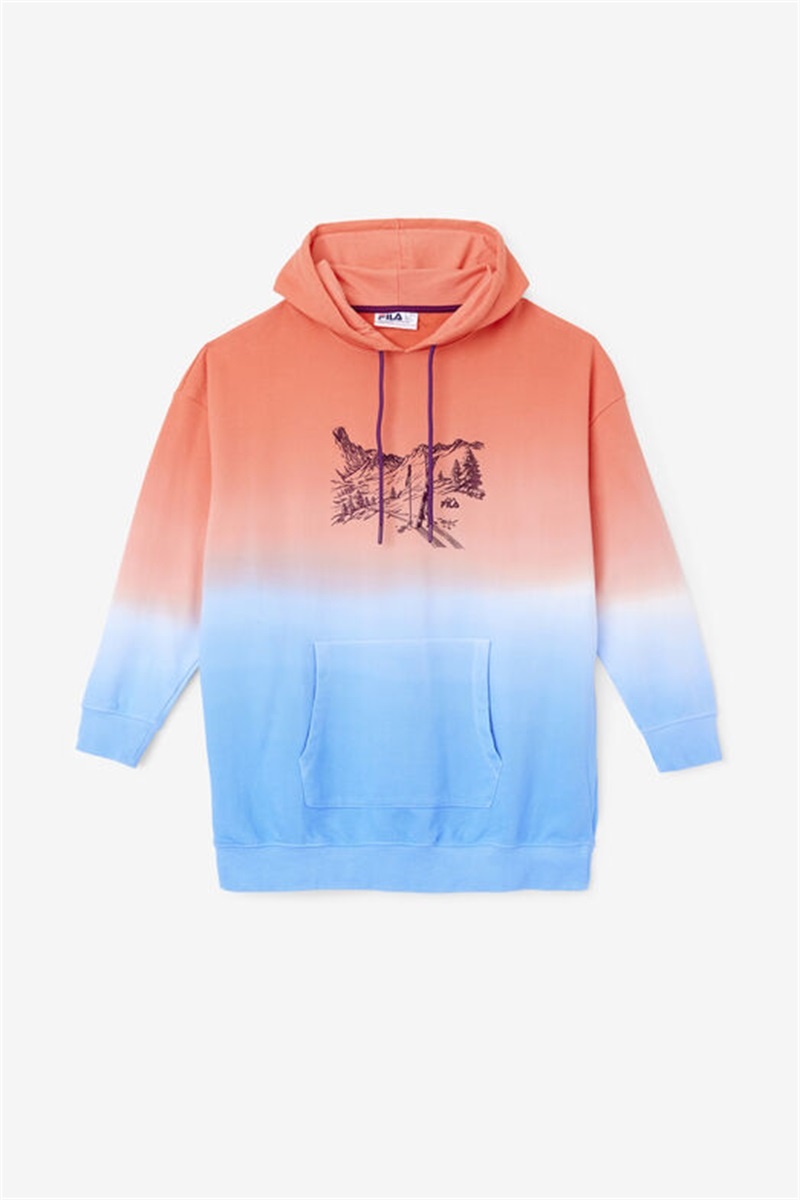 Orange Women\'s Fila Destiny Oversized Hoodie | Saudi Arabia-326084