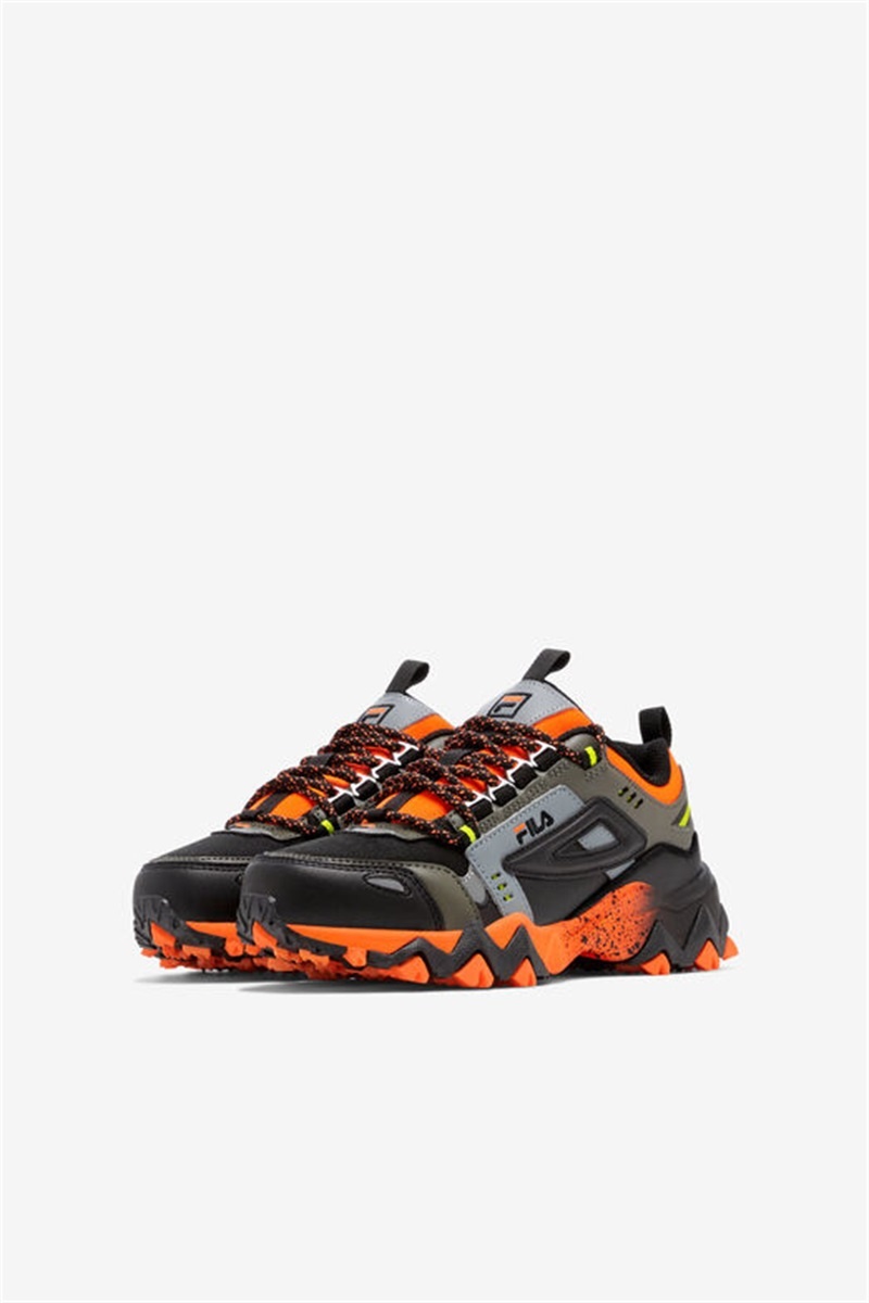 Orange / Black Kids' Fila Oakmont Tr Shoes | Saudi Arabia-732095